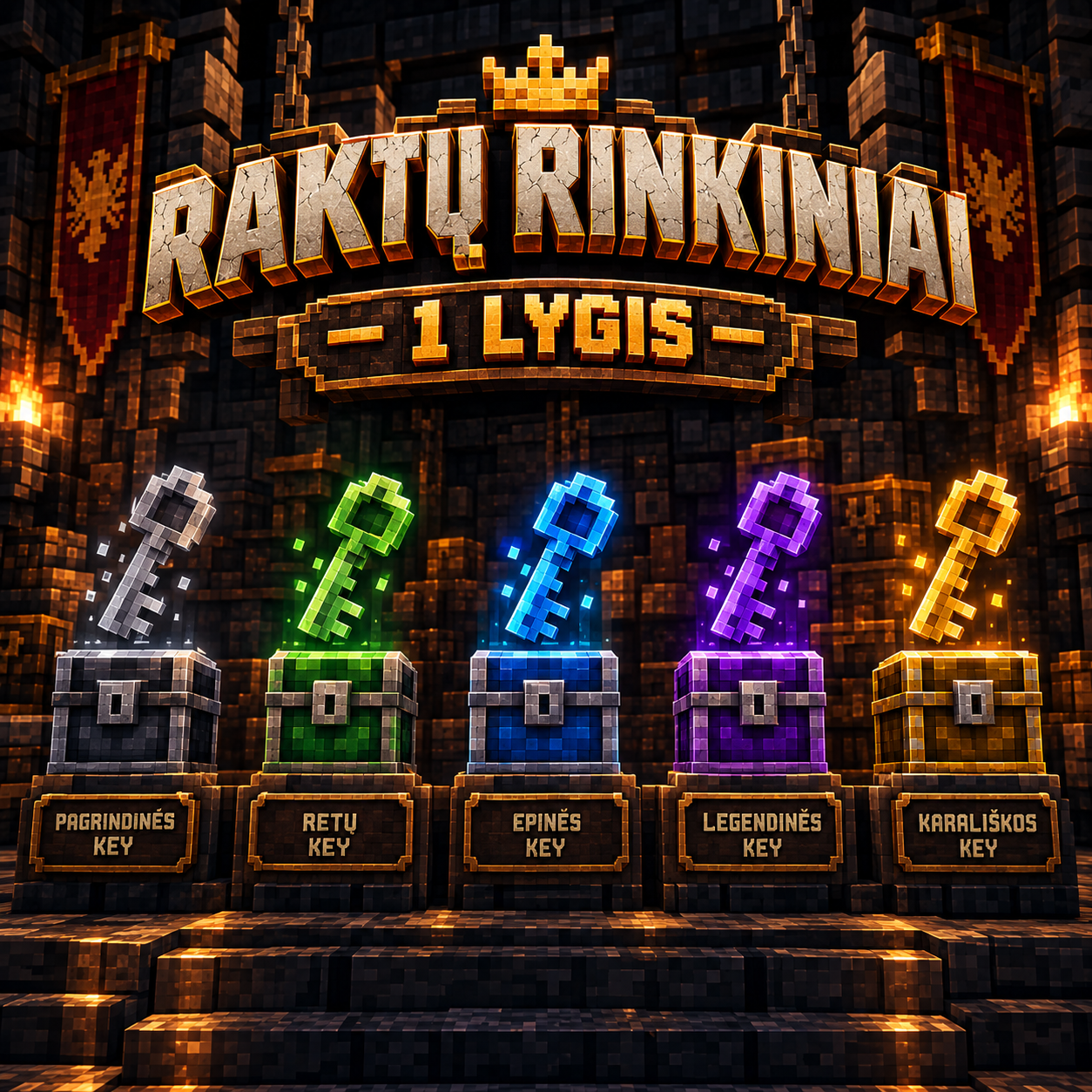 Raktų rinkinys lvl. 1